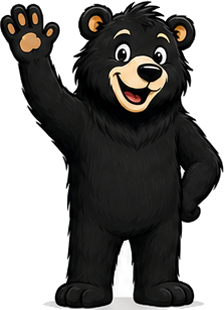 Benny, the PrintBere mascot, waving hello
